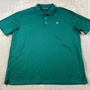 Masters Collection Golf Polo Shirt Mens XXL Green Augusta National Pima Cotton